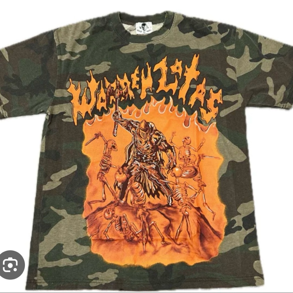 Warren Lotas Camo Skull Crusher Graphic T-Shirt
